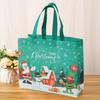 Рождественский подарочный пакет Санта-Клаус Снеговик Дизайн большой емкости с двойной ручкой из нетканого материала Подарочная упаковка для конфет