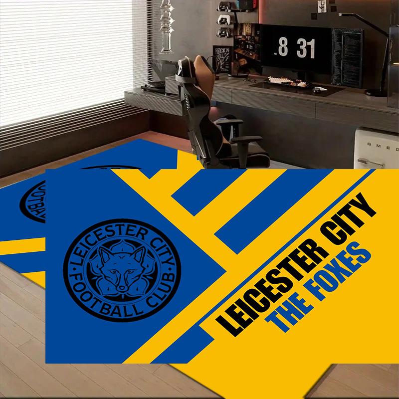 1PC Leicester City Football Club Floor Mat for Living Room, Game Rooms, Office, Bedroom, Office Floor Mat Playful Design, Christmas fan gifts