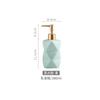 European Irregular Ceramic Lotion Bottle Bathroom Accessories Gold Press Head Hand Sanitizer Portable Dispensing Soap Dispenser