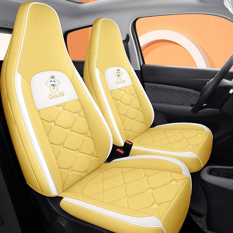 Leapmotor T03 Universal Cartoon Leather Car Seat Cover (All-Season, Full Surround)