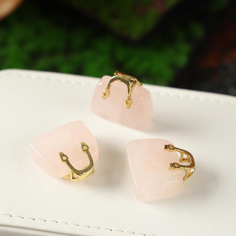 Аметист и Розовый Кварц Кристальная Подвеска Украшение для Сумки