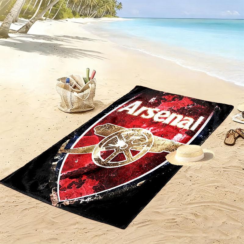 The Gunners logo Print Beach Towel, Large Soft Quick Dry Towel for Beach Camping Swimming