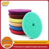 Beveled Edge Polyester Car Waxing and Polishing Sponge Pad - 5 Inch & 6 Inch