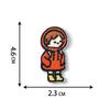 Little girl patch sticker hot melt adhesive self-adhesive embroidery cloth sticker decoration computer embroidery sheet ironing