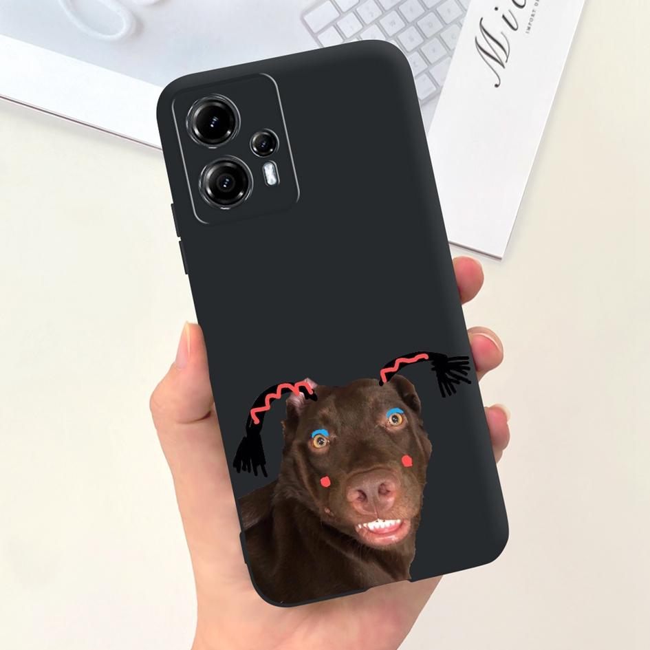 Чехол для Motorola Moto G13 G23 Милый Панда Утка Цветок Ударопрочный Силиконовый Мягкий Черный Чехол Для Moto G13 G 13 G 23 MotoG23 Fundas