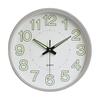 Modern 12inch Glow in The Dark Clock Energy-Saving Non-Ticking Silent Quartz Clock Hanging Plastic Wall Clock Bedroom