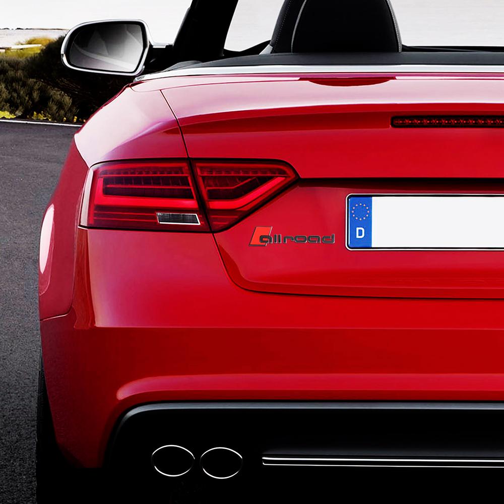 3D ABS Adhesive Car Trunk Number Letters Badge Sticker Decal For hbkd6 Allroad Logo TT Q3 Q5 A3 A4 A6 C7 Replacement Accessories