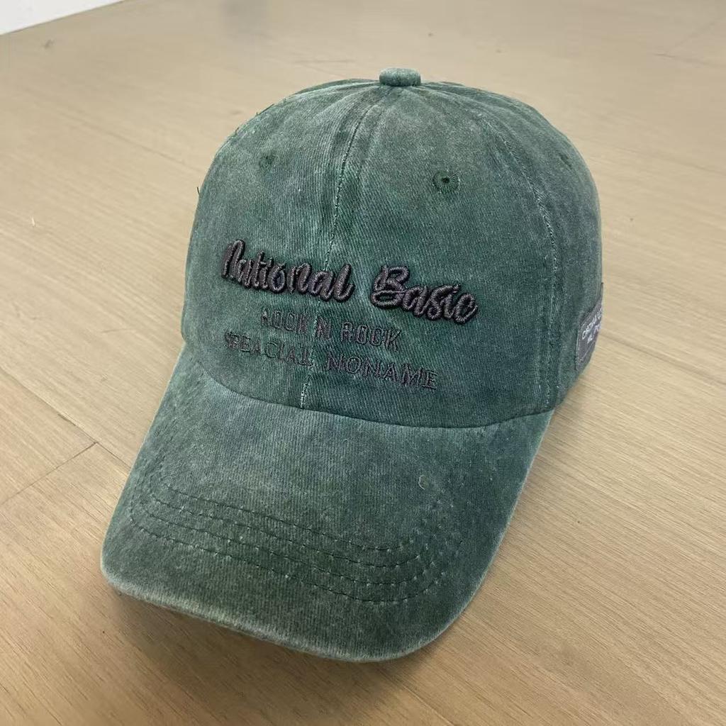 Baseball Cap Vintage Embroidery Cap Washed Sun Hat Couple