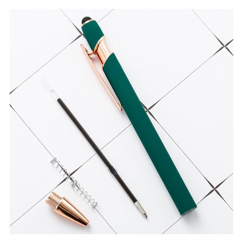 Metal Ballpoint Pen Black Ink Touch Pen Soft Touch For Screens Pink Fashionable