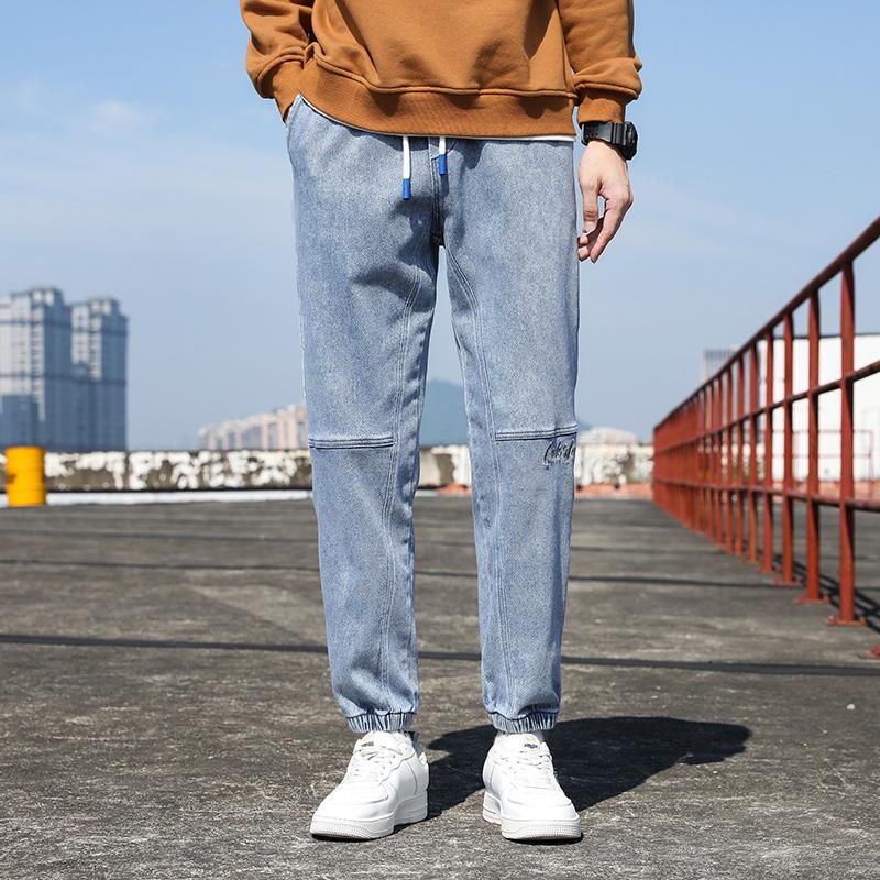 Large Size Jeans Men's Autumn and Winter Loose Plus Fat Plus Size Trendy Tooling Men's Pants