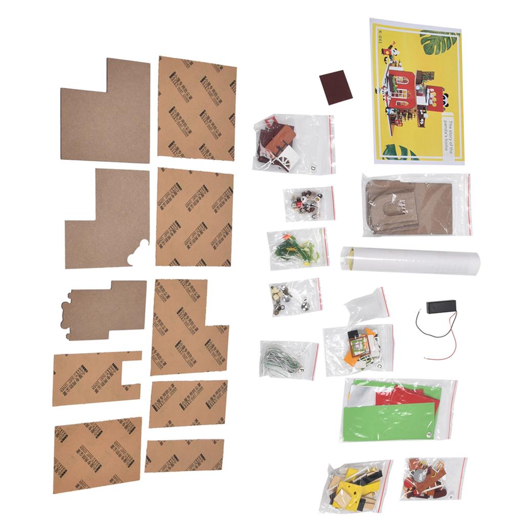 Мини-кукольные домики Модели Набор Миниатюрный кукольный домик Мебель Аксессуары Игрушка Подарок на день рождения