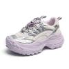 Модные женские кроссовки на платформе 2025 Осень Сетчатые дышащие модные спортивные туфли Удобные нескользящие увеличивающие рост Вулканизированная обувь