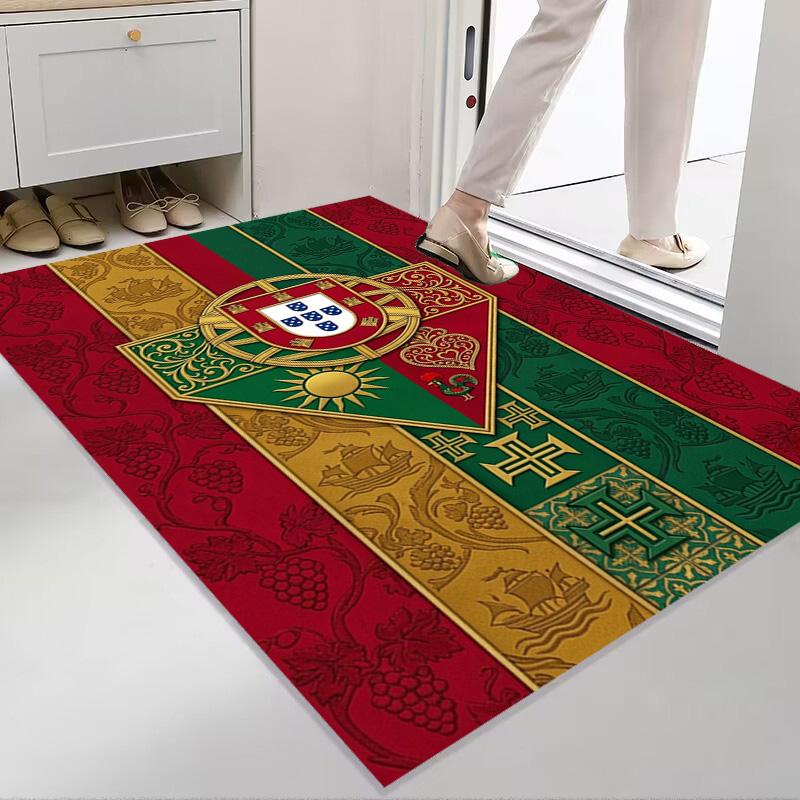 Portuguese Heritage Emblem carpet printing Living room and bedroom mats Doormat Dormitory decoration Christmas gifts