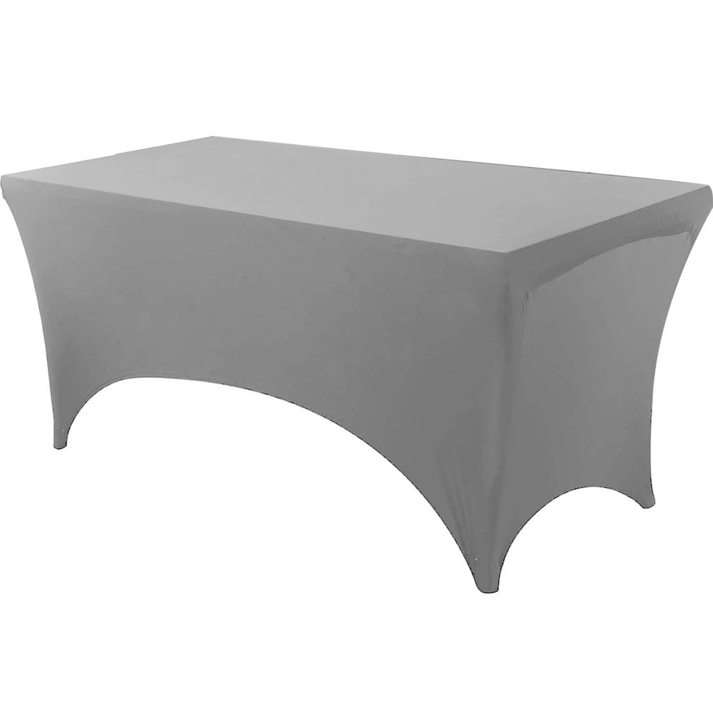 Скатерть спандекс плотно облегающая моющаяся и устойчивая к складкам стрейч прямоугольная для патио мероприятия свадебных вечеринок чехол на стол