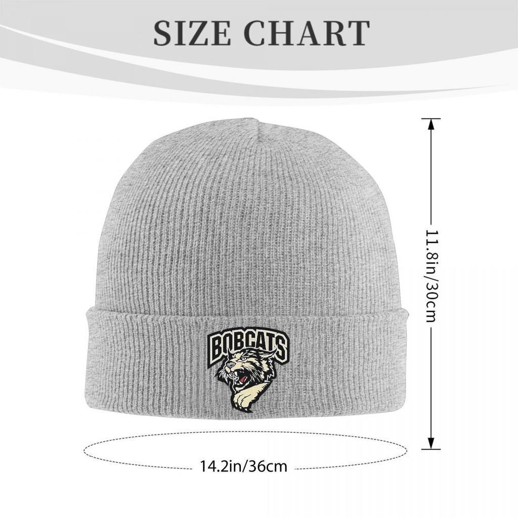 Bobcat Logo Warm Knitted Cap Fashion Bonnet Hat Autumn Winter Outdoor Beanies Hats for Men Women Adult
