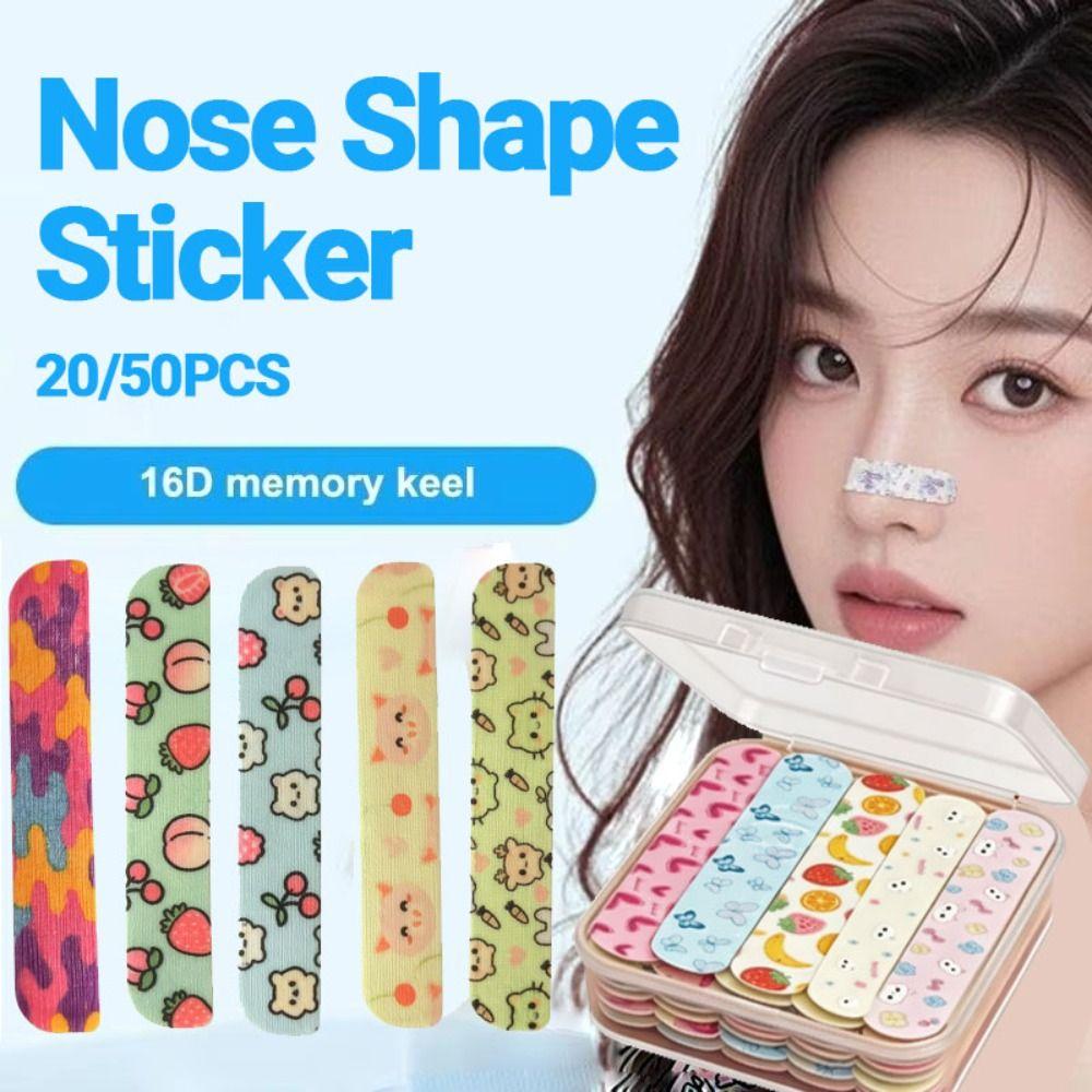 20/50Pcs Bridge Lifting Up Nose Wings Slimming Stickers Nose Shaper Clip  Fixation
