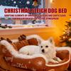 Sleigh Bed For Dogs Christmas Warm Puppy Nest Small Dog Warm Cave For Pet Parents Animal Lovers Cold Weather Home Office Living