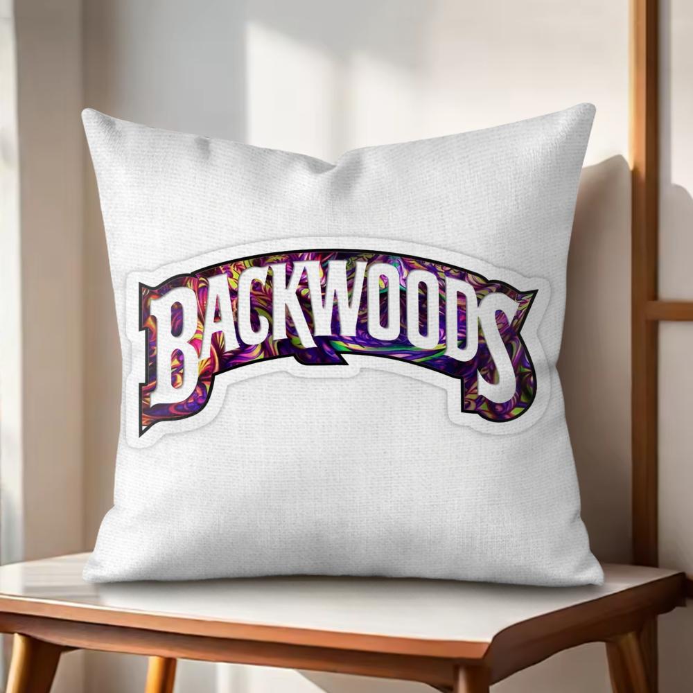 Bulma BBackwoods Cushion Cover Natural Linen Organic Fabric DoubleSided Printing Couch Pillow Covers Home Decor