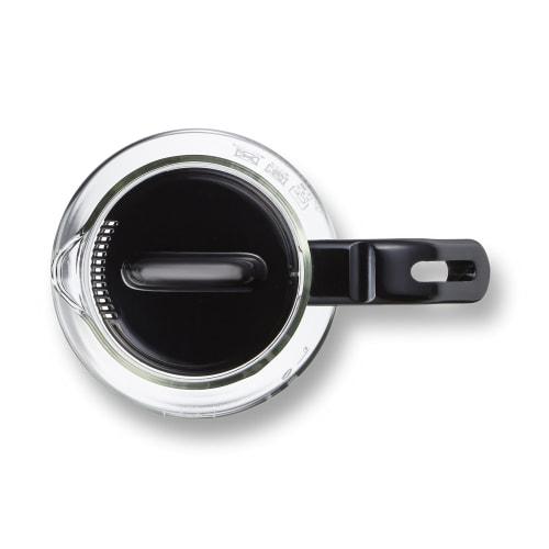 Melitta Glass Coffee/Tea Server with Strainer, 500ml Capacity (4 Cups), Cafelina Series, MJ-9301, Black