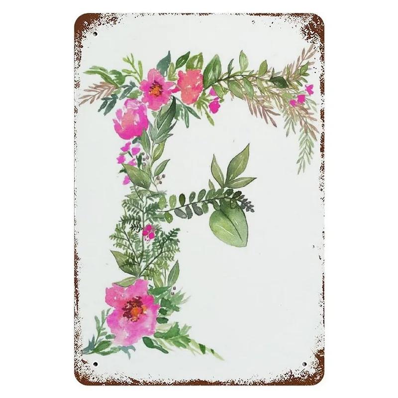 Металлическая жестяная табличка Сад Красивые цветы Винтажная жестяная табличка Цветок Лаванда Металлическая настенная панель Ретро Арт Декорация для дома Кафе Бар