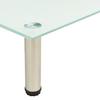 TV Stand 60 x 35 x 17 cm Satin Finished Tempered Glass