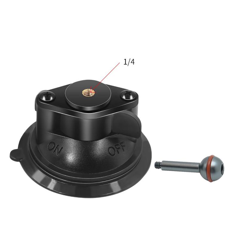 Ball Mount Twist Lock Suction Cup Base Window Mount 360 Degree Rotation for RAM Double Socket Arm Phones Action Camera Accessory