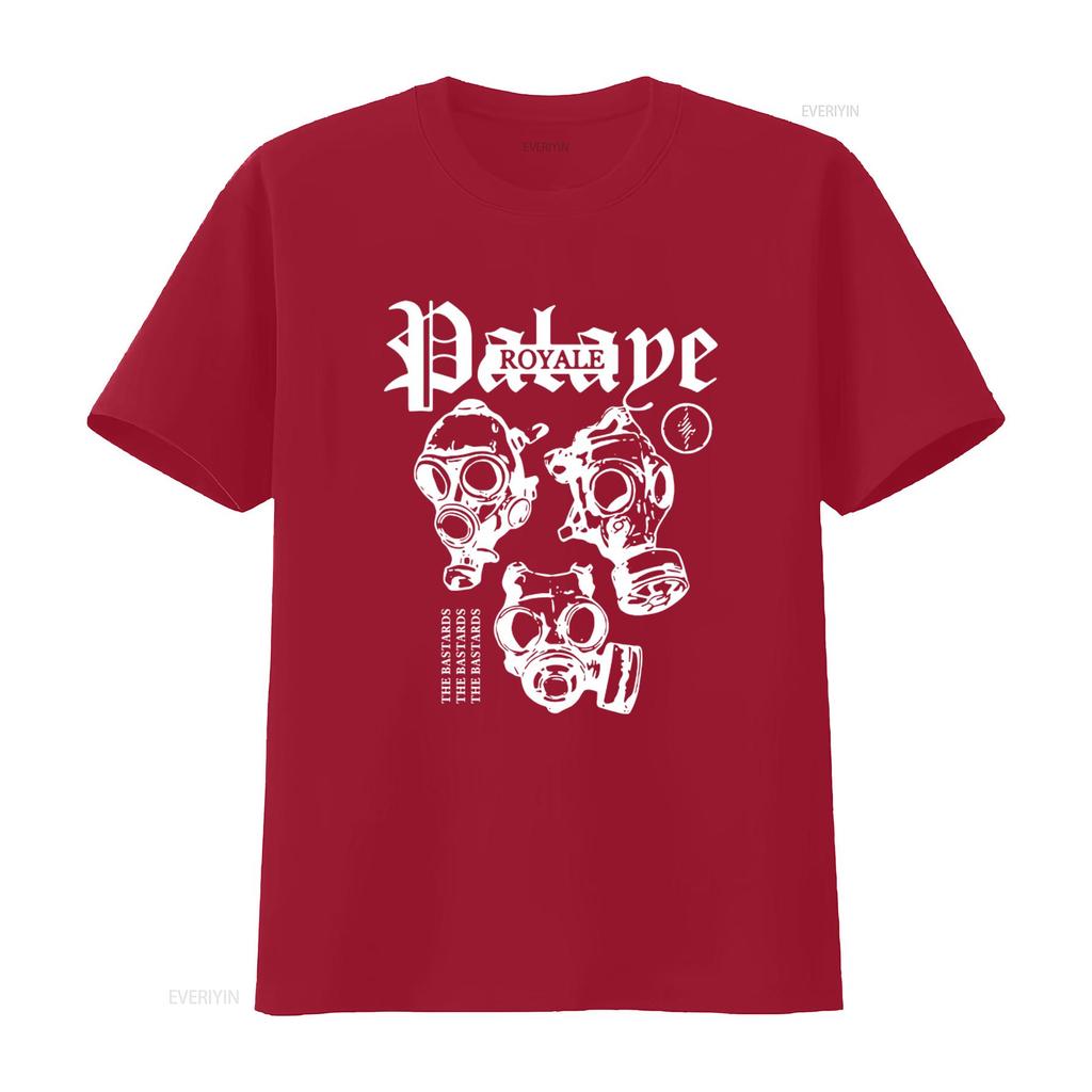 Palaye Royale T Shirt Gas Mask Print Punk Rock Style Fashion vintage Washed Slightly Soft graphic streetwear fashion Unisex