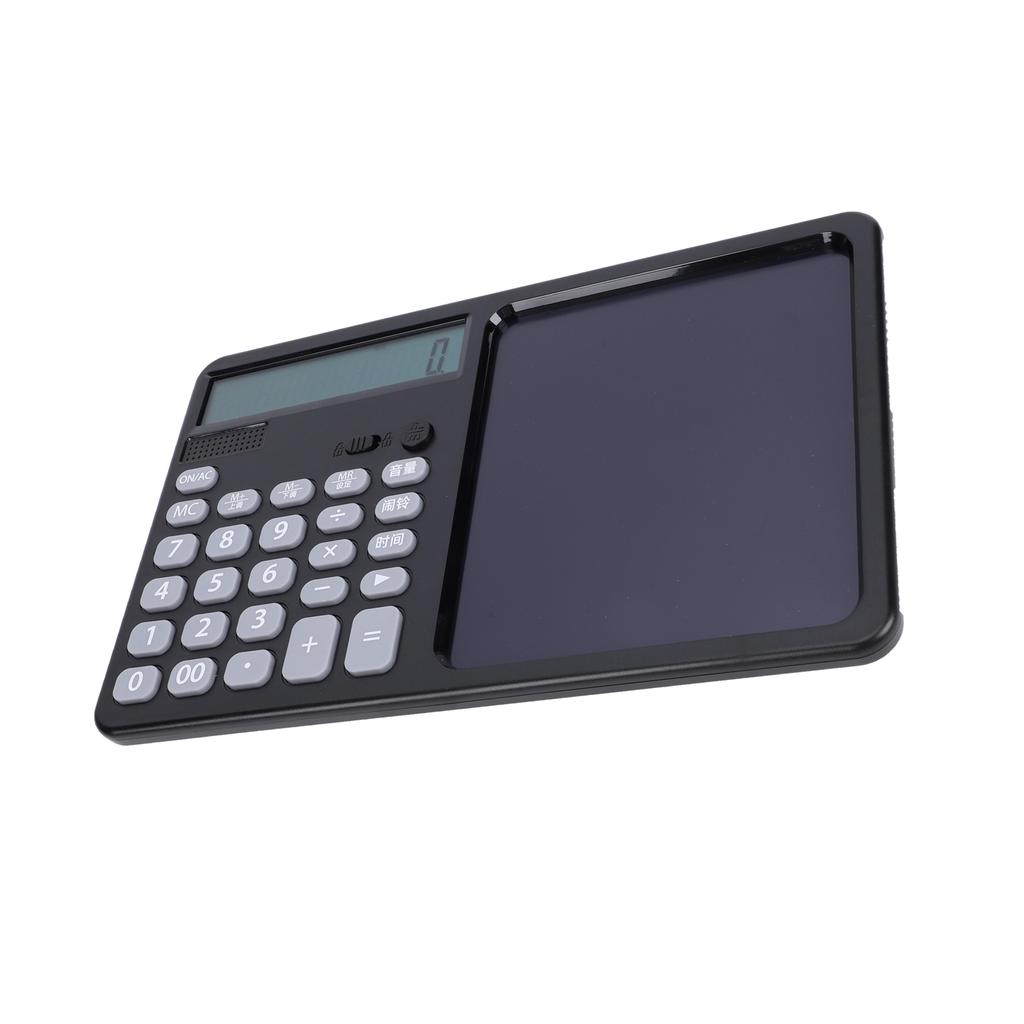 Multifunctional Talking Calculator Rechargeable 12 Digits Large Display Calculator with Notepad Big Sensitive Keys for School Business Work