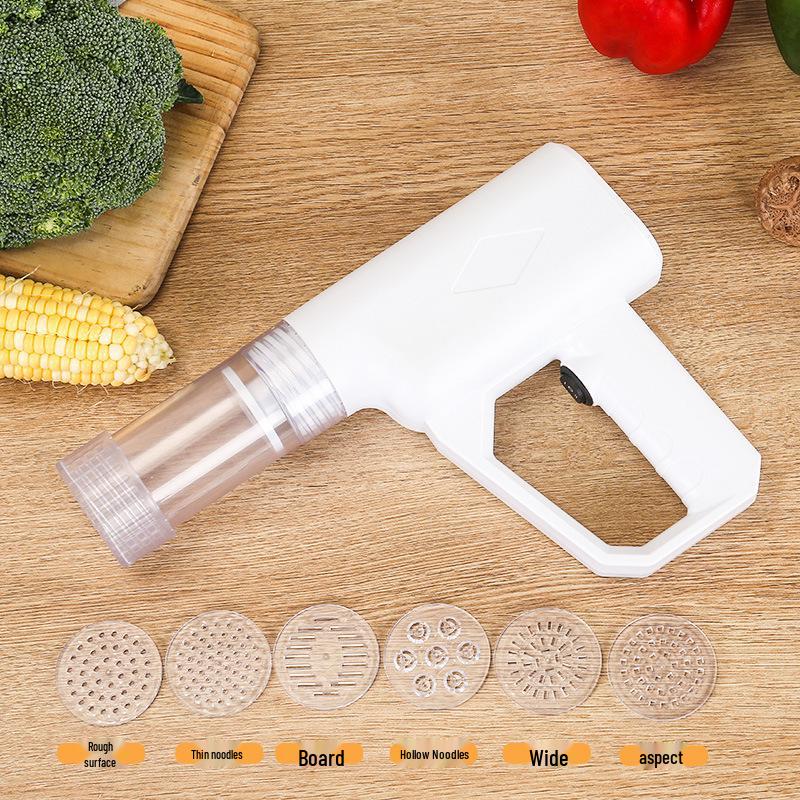 Портативная беспроводная автоматическая лапшерезка: Компактный электрический пресс для теста для легкой домашней лапши