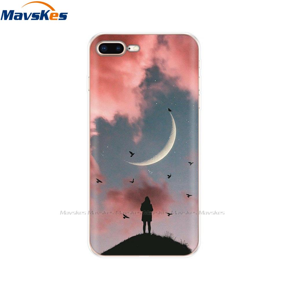 Мягкий чехол для iPhone 8 plus Чехлы Обложка Силиконовая оболочка Чехол для Apple iPhone 6s 6 plus 7plus Funda coque etui bumper цветной