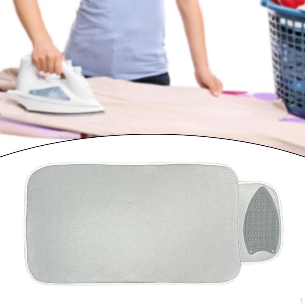 Flat Iron Mat Heat Resistant Multipurpose Anti Scalding Reusable Ironing Pad Large for Curling Irons