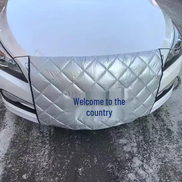 Универсальный зимний чехол-утеплитель для лобового стекла и радиатора автомобиля