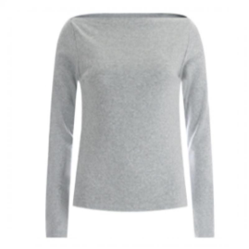 Shop Women Boat Neck Off Shoulder Regular Fit Spandex Long Sleeve Tee Rnf Wsh