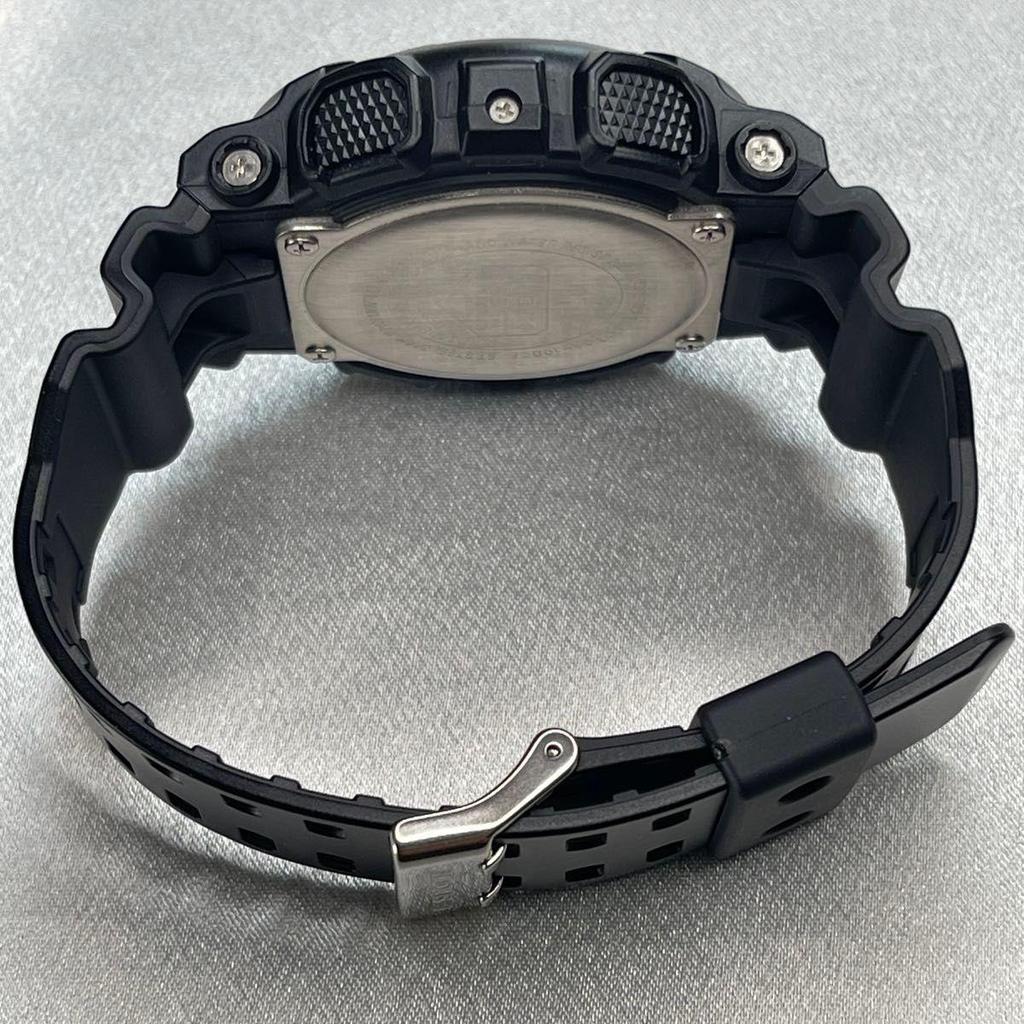 Б/у Мужские Аналогово-Цифровые Часы CASIO G-SHOCK GA-100CF Черные Новая Батарейка Заменена [Отличное Состояние]