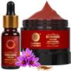 SHESHA AYURVEDA Комбо из Осветляющего крема для кожи с красным сандалом и Ночного восстанавливающего крема и Аюрведического масла Кумкумади | Увлажняющий, антивозрастной и придающий сияние