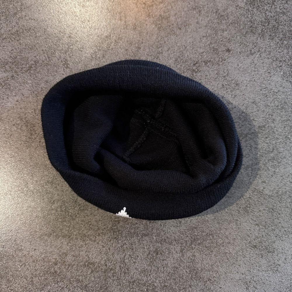 Winter Warmth Printed Pin Beanie High Elasticity Ghost Mask Cap Demon Face Hat Music Festival