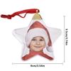 Christmas Tree Photo Ball Snowflower Heart Shape Customization DIY Birthday Party Gift Xmas Tree Decoration New Year Ornament