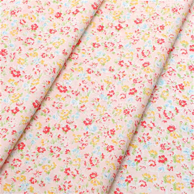 Fresh Printed Light and Thin Skin Friendly Handmade DIY Rich Colors Pure Cotton Floral Print Poplin Fabric Fabric Breathable