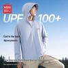 Мужская солнцезащитная куртка с капюшоном UPF100+ из ледяного шелка