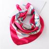 60cm Women'S New Versatile Simulated Silk Neck Protection Sunscreen Small Square Scarf Professional Scarf Headscarf