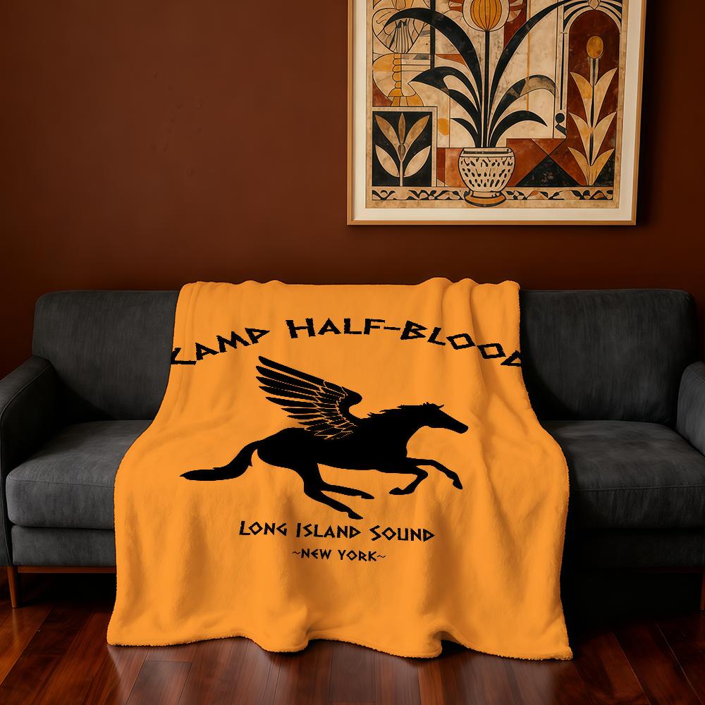 Blanket J-Jackson Camp Super Warm Comfortable Plush Throw Blanket Half-Blood P-Percy Child Home Sofa Bedroom Gift