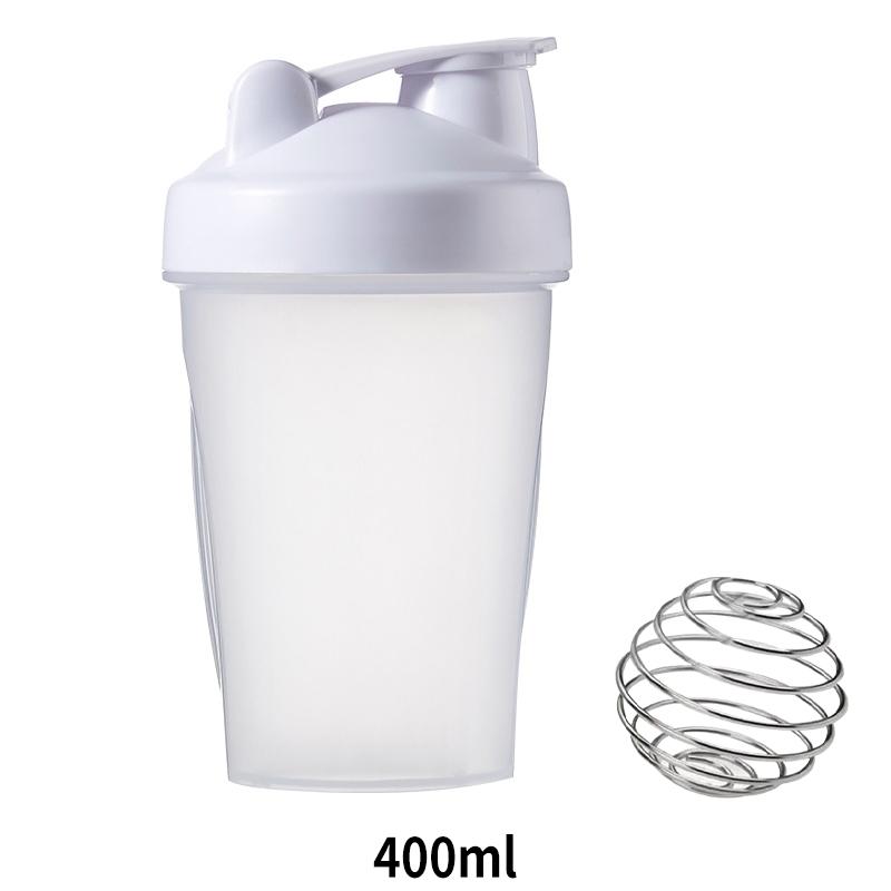 Бутылка для спортивного шейкера 400 мл, молочный шейкер, порошок сывороточного протеина, бутылка для смешивания, спортивный шейкер для фитнеса, спортзала, портативный пластиковый напиток