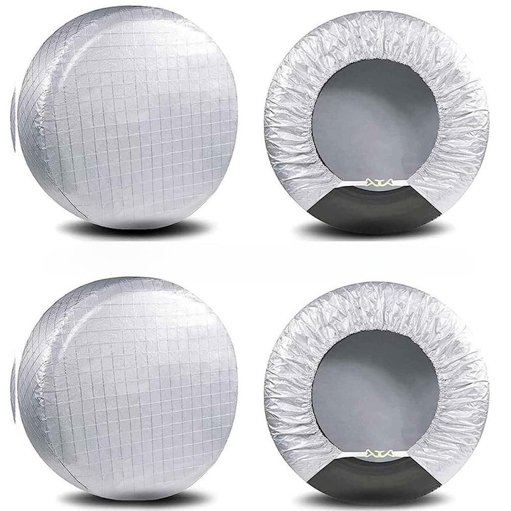 RV Tire Covers Set of 1 Waterproof and For uv Resistant Aluminum Film Material for Recreational Vehicles 61 66CM 68 71CM 76 81CM