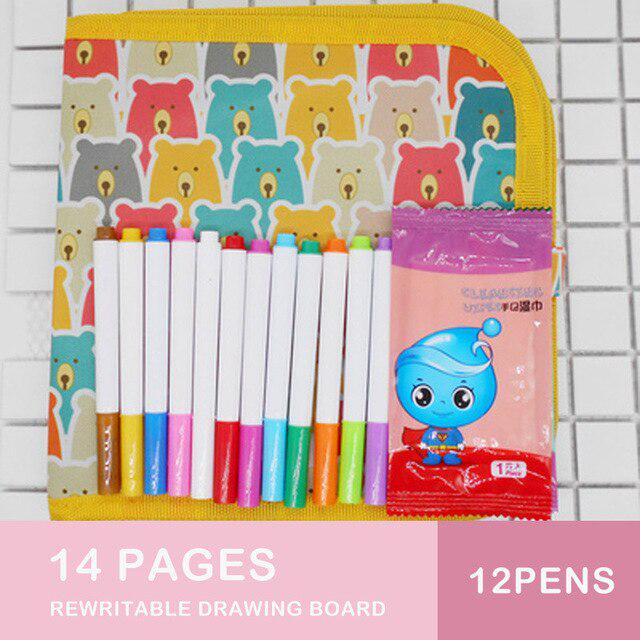 Мягкая меловая доска, волшебная доска, набор для рисования, моющиеся акварельные ручки, детская образовательная игрушка