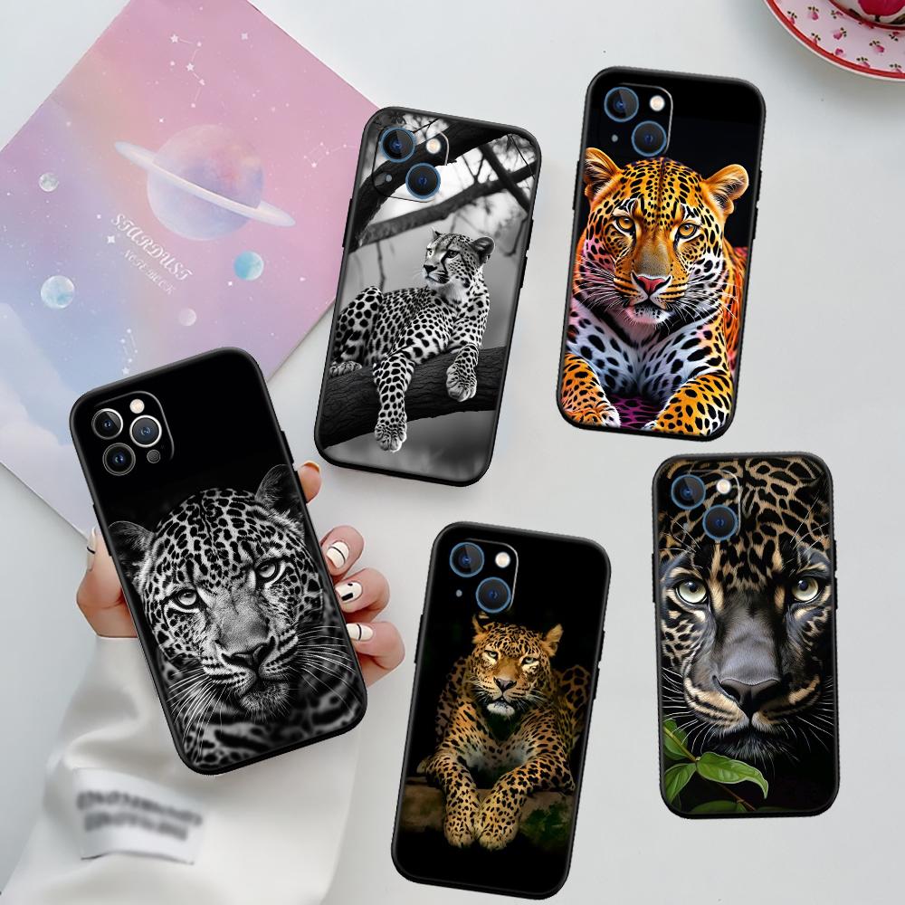 RA16 Leopard Phone Case for OPPO A40 A60 A80 A15 A16 A16K A12 A17 A17K A54 A54S A53 A53S A55 A56 A57 A98 F23