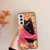 Autumn Maple Leaf Black Cat Clear Phone Cases for Samsung S26 Ultra Galaxy S25 Edge S24 S23 FE S21 Plus S20 S22 S10 Cover Patter