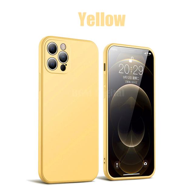 Официальный квадратный жидкий силиконовый чехол для Iphone 12 13 11 Pro Max Mini Xs X Xr 7 8 Plus Se 2, оригинальный тонкий мягкий чехол Candy Coque