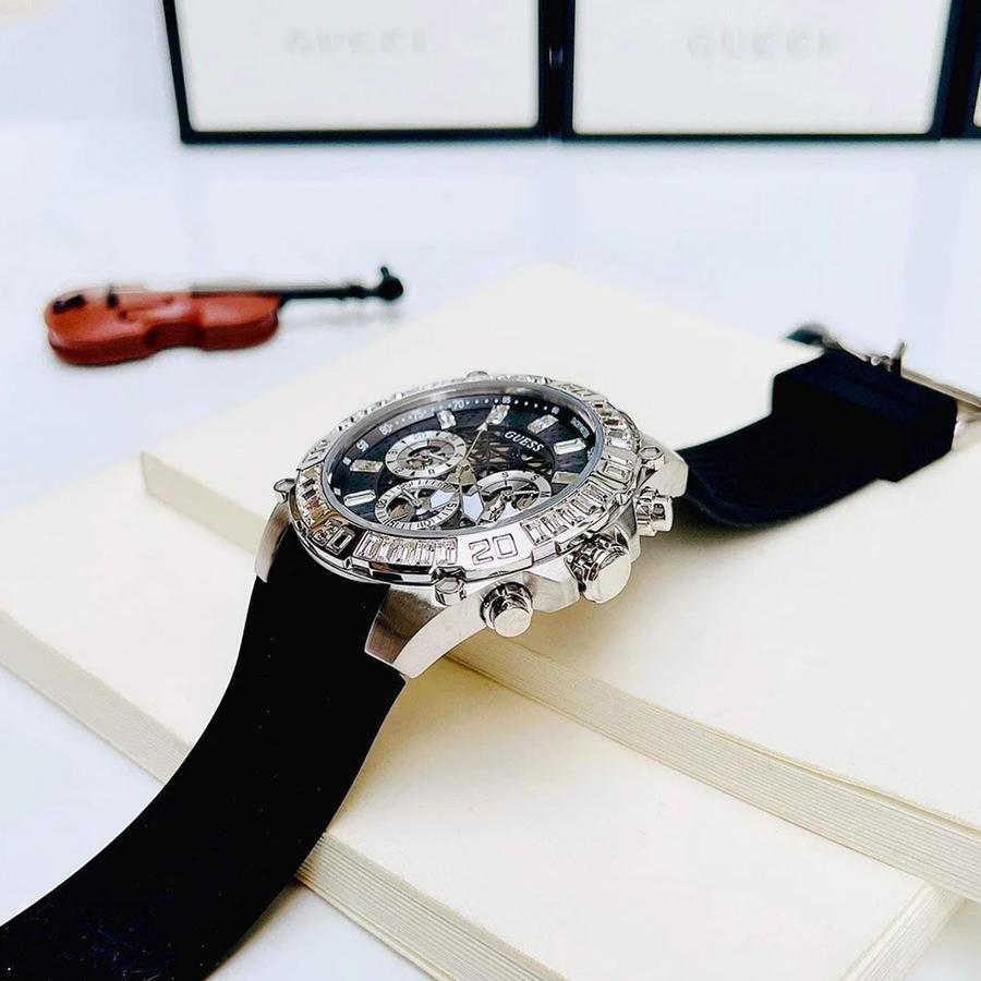 Guess Часы Мужские Guess Многофункциональные Кварцевые Часы - Золотой Браслет из Нержавеющей Стали, Модные Часы для Мужчин Отлично Подходят для Ежедневной Носки и в Подарок