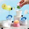 6Pcs Ice Tray Silicone Sphere Ice Mold Maker Food Grade Easy Release Ice Cube Mold with Lids Stackable Spherical Ice Makers