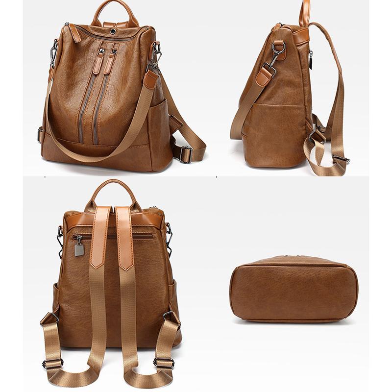 Женская сумка-рюкзак из дикой кожи, женский рюкзак, модный рюкзак для школьников средней школы, сумка для девочек-подростков, школьная сумка, женская сумка